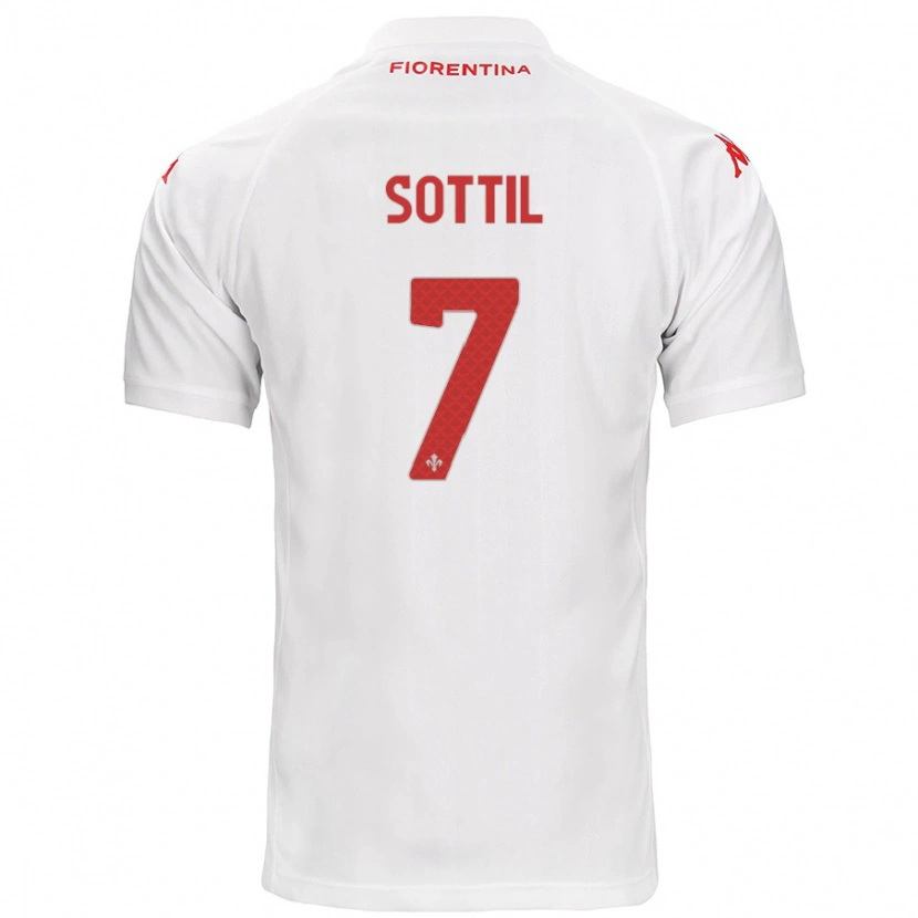 Danxen Hombre Camiseta Riccardo Sottil #7 Blanco 2ª Equipación 2024/25 La Camisa México