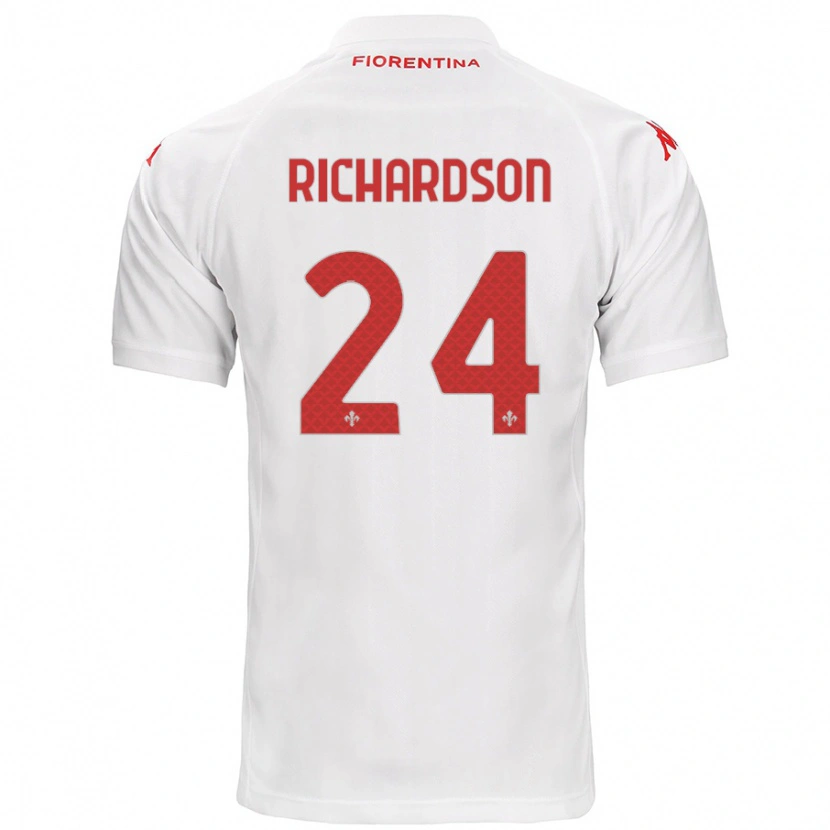 Danxen Hombre Camiseta Amir Richardson #24 Blanco 2ª Equipación 2024/25 La Camisa México