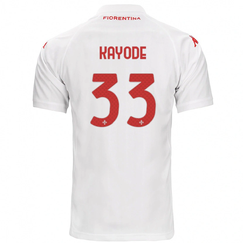 Danxen Hombre Camiseta Michael Kayode #33 Blanco 2ª Equipación 2024/25 La Camisa México
