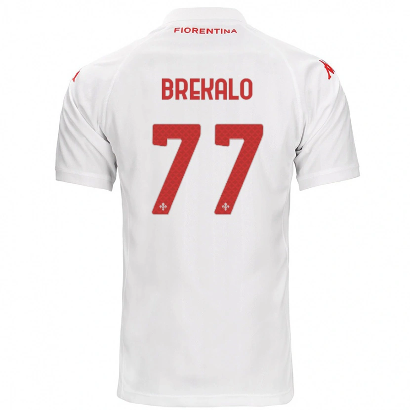 Danxen Hombre Camiseta Josip Brekalo #77 Blanco 2ª Equipación 2024/25 La Camisa México