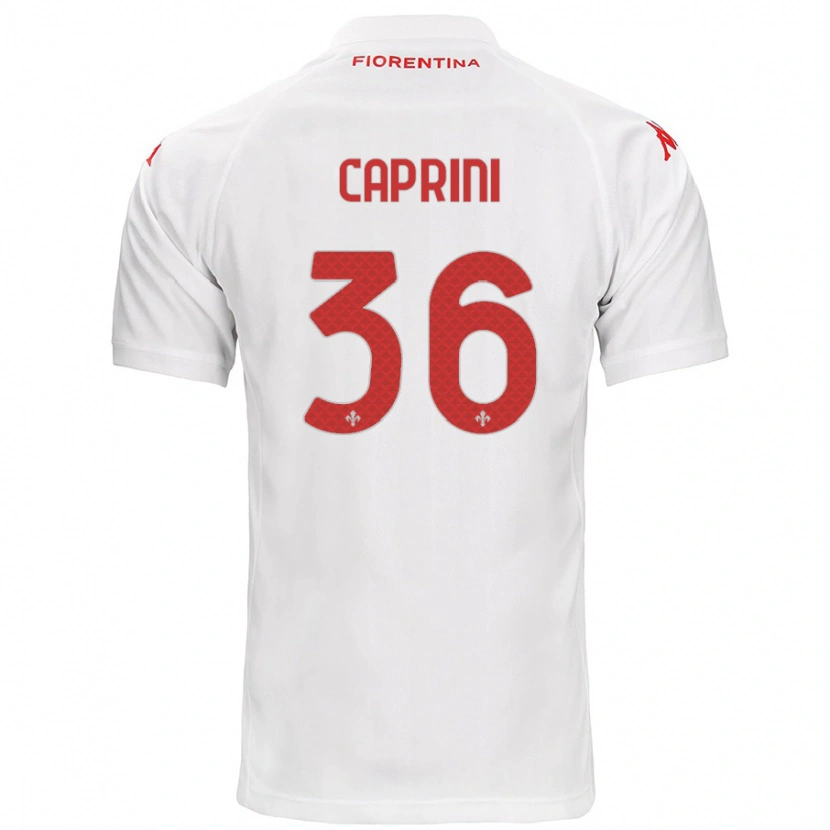 Danxen Hombre Camiseta Maat Daniel Caprini #36 Blanco 2ª Equipación 2024/25 La Camisa México