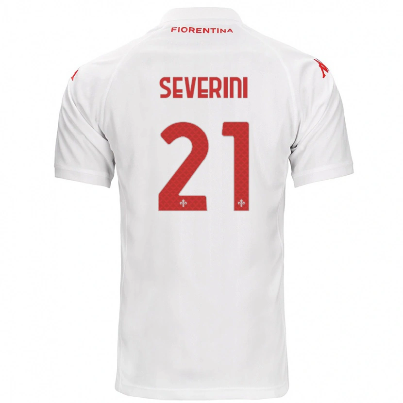 Danxen Hombre Camiseta Emma Severini #21 Blanco 2ª Equipación 2024/25 La Camisa México