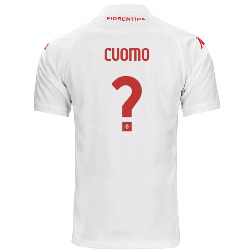 Danxen Hombre Camiseta Raffaele Cuomo #0 Blanco 2ª Equipación 2024/25 La Camisa México