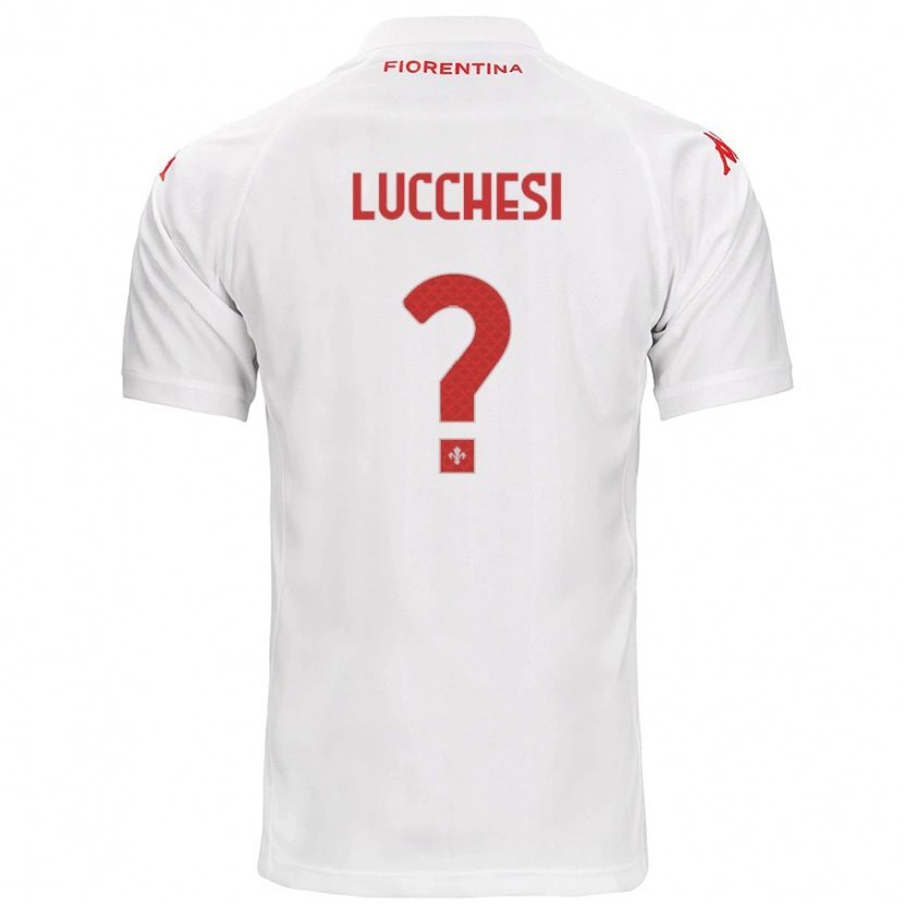 Danxen Hombre Camiseta Andrea Lucchesi #0 Blanco 2ª Equipación 2024/25 La Camisa México