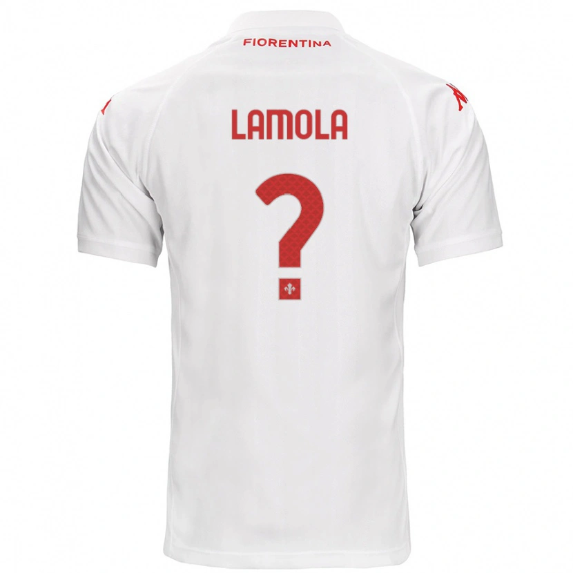 Danxen Hombre Camiseta Lorenzo Lamola #0 Blanco 2ª Equipación 2024/25 La Camisa México