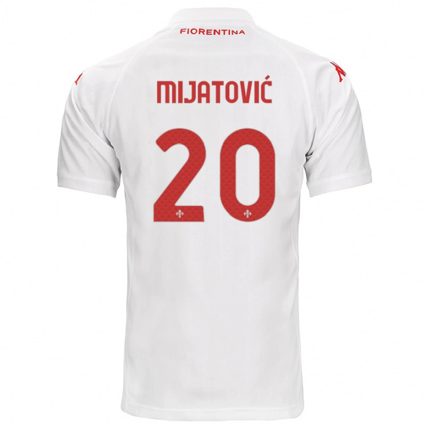 Danxen Hombre Camiseta Milica Mijatović #20 Blanco 2ª Equipación 2024/25 La Camisa México