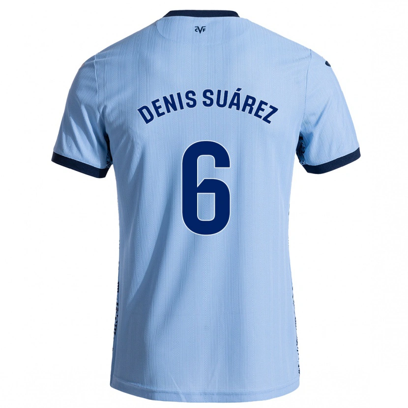Danxen Hombre Camiseta Denis Suárez #6 Azul Cielo 2ª Equipación 2024/25 La Camisa México