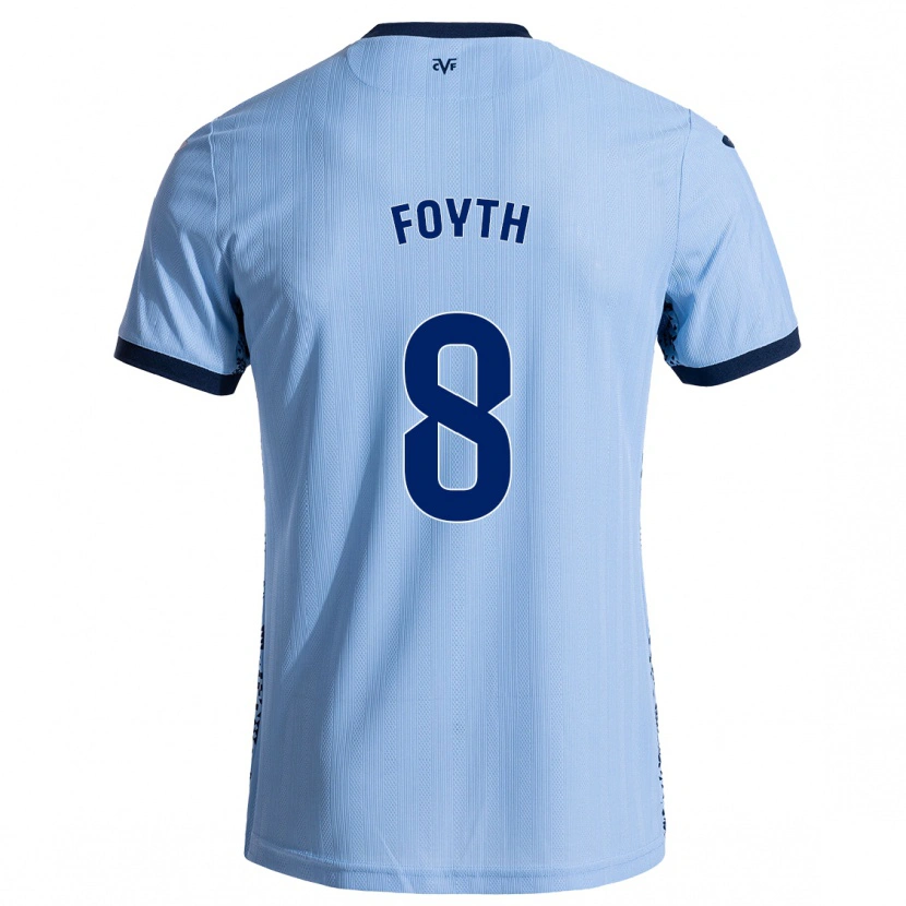 Danxen Hombre Camiseta Juan Foyth #8 Azul Cielo 2ª Equipación 2024/25 La Camisa México