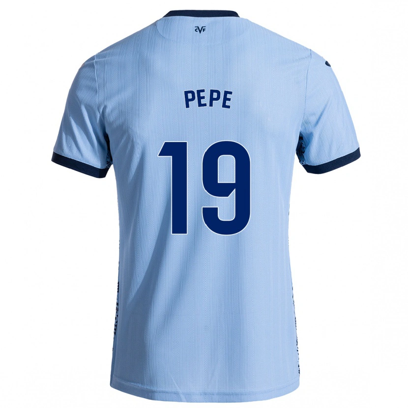 Danxen Hombre Camiseta Nicolas Pépé #19 Azul Cielo 2ª Equipación 2024/25 La Camisa México