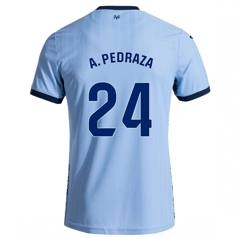 Danxen Hombre Camiseta Alfonso Pedraza #24 Azul Cielo 2ª Equipación 2024/25 La Camisa México
