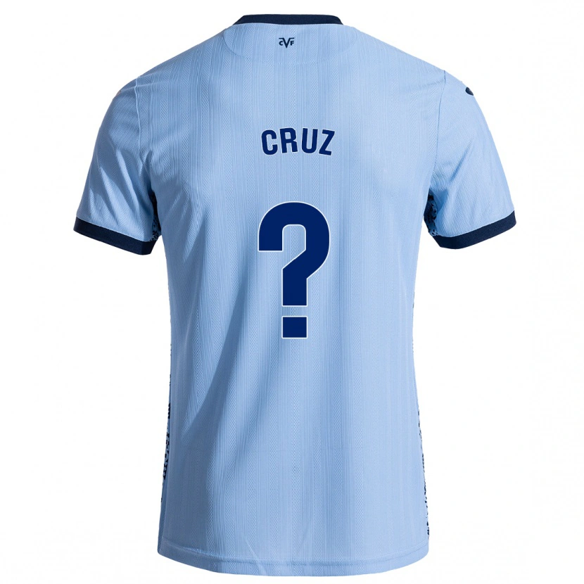 Danxen Hombre Camiseta Daniel Cruz #0 Azul Cielo 2ª Equipación 2024/25 La Camisa México