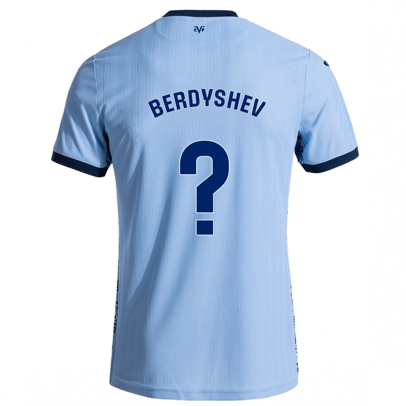 Danxen Hombre Camiseta Tikhon Berdyshev #0 Azul Cielo 2ª Equipación 2024/25 La Camisa México