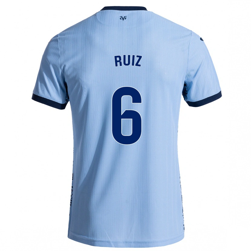 Danxen Hombre Camiseta Joan Ruiz #6 Azul Cielo 2ª Equipación 2024/25 La Camisa México