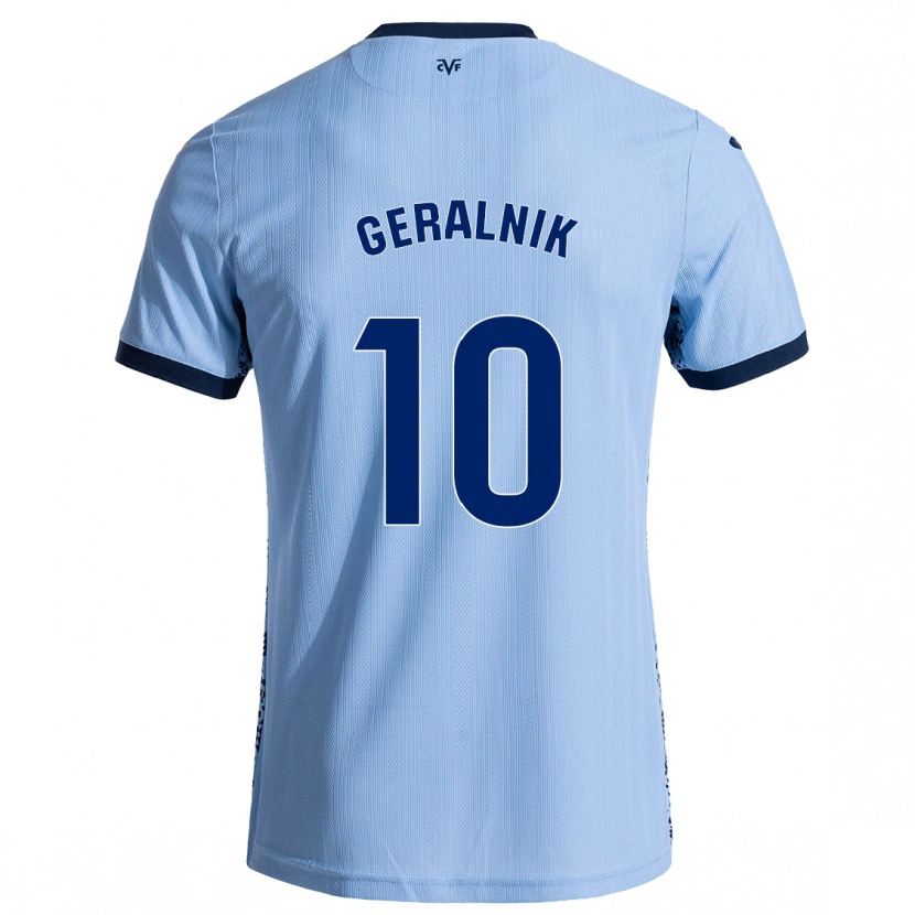 Danxen Hombre Camiseta Tiago Geralnik #10 Azul Cielo 2ª Equipación 2024/25 La Camisa México