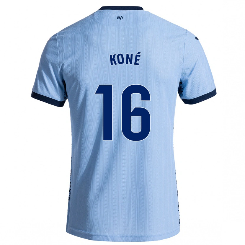 Danxen Hombre Camiseta Ayouba Koné #16 Azul Cielo 2ª Equipación 2024/25 La Camisa México