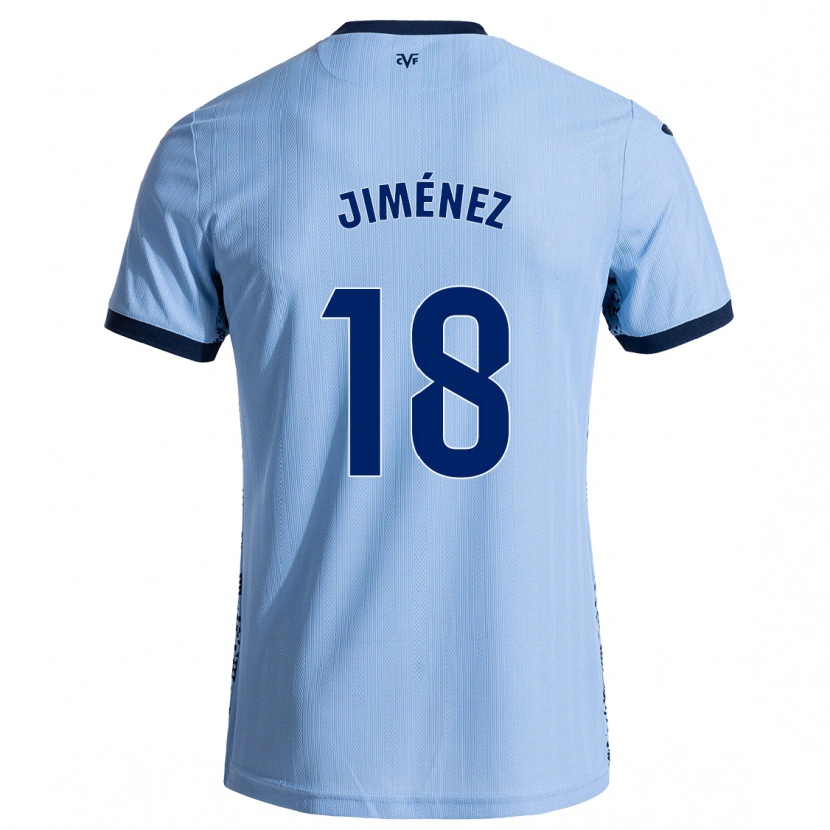 Danxen Hombre Camiseta Alex Jiménez #18 Azul Cielo 2ª Equipación 2024/25 La Camisa México