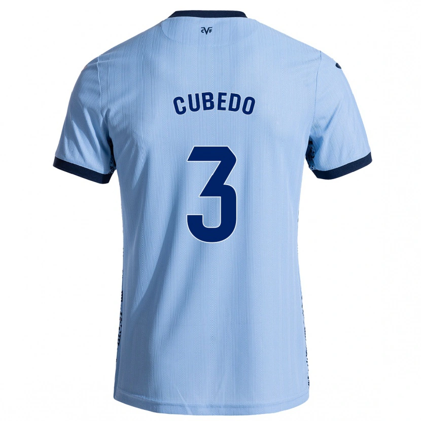 Danxen Hombre Camiseta Cristina Cubedo #3 Azul Cielo 2ª Equipación 2024/25 La Camisa México