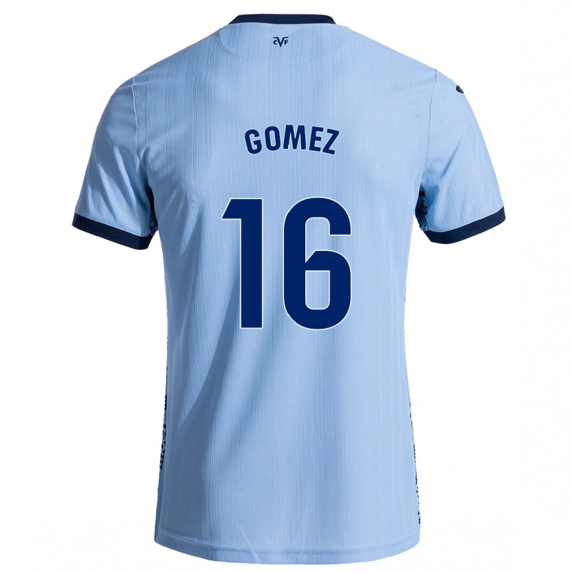 Danxen Hombre Camiseta Queralt Gómez #16 Azul Cielo 2ª Equipación 2024/25 La Camisa México