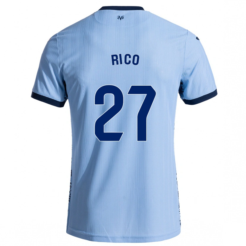 Danxen Hombre Camiseta Vera Rico #27 Azul Cielo 2ª Equipación 2024/25 La Camisa México
