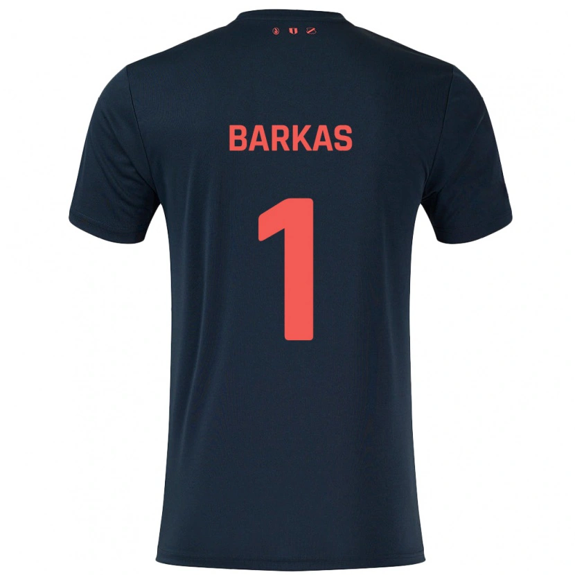 Danxen Hombre Camiseta Vasilios Barkas #1 Negro Rojo 2ª Equipación 2024/25 La Camisa México