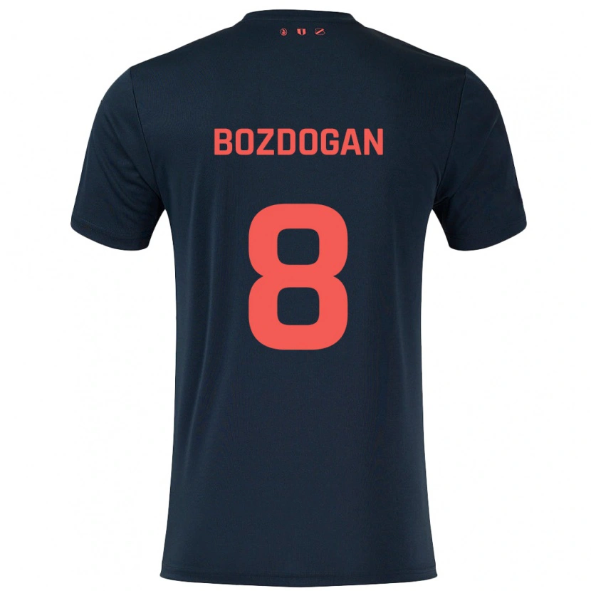 Danxen Hombre Camiseta Can Bozdogan #8 Negro Rojo 2ª Equipación 2024/25 La Camisa México