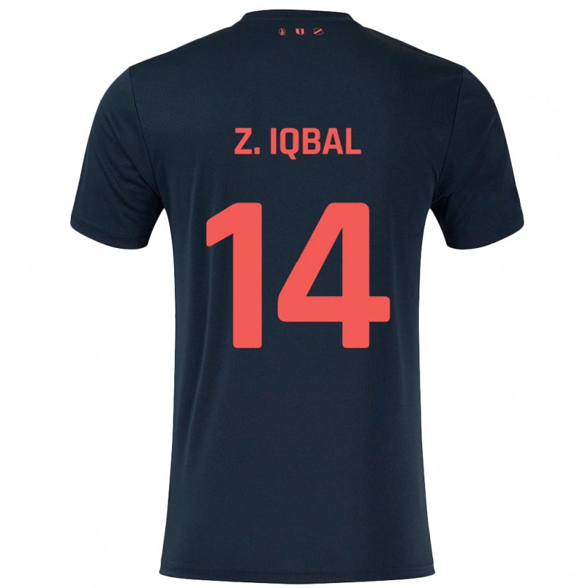 Danxen Hombre Camiseta Zidane Iqbal #14 Negro Rojo 2ª Equipación 2024/25 La Camisa México