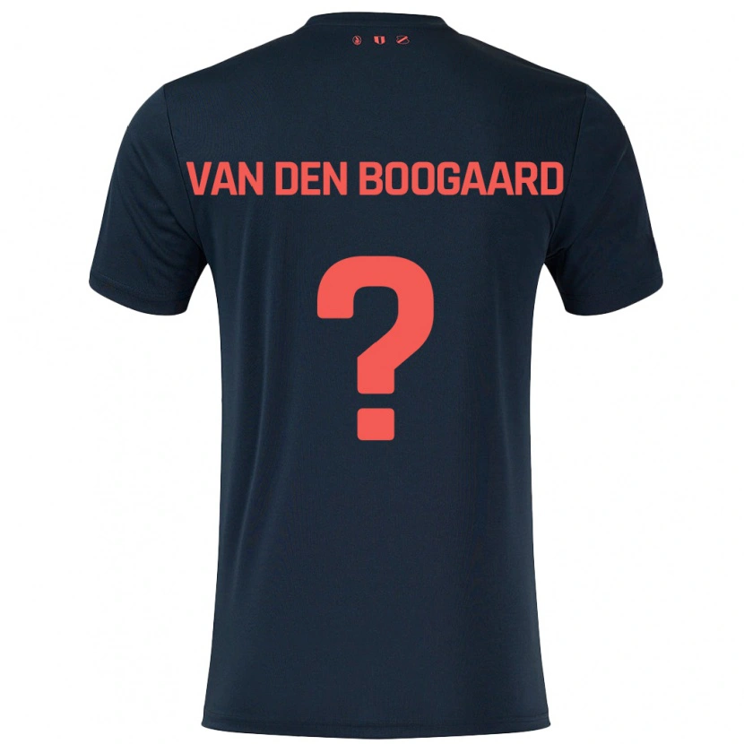 Danxen Hombre Camiseta Brian Van Den Boogaard #0 Negro Rojo 2ª Equipación 2024/25 La Camisa México