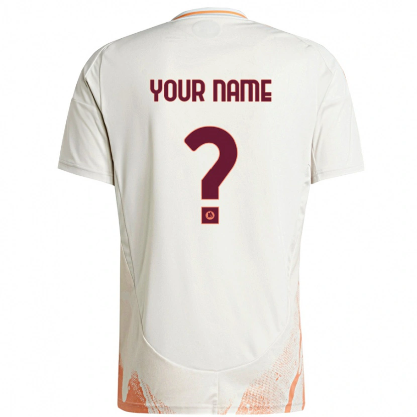 Danxen Hombre Camiseta Su Nombre #0 Crema Blanco Naranja 2ª Equipación 2024/25 La Camisa México