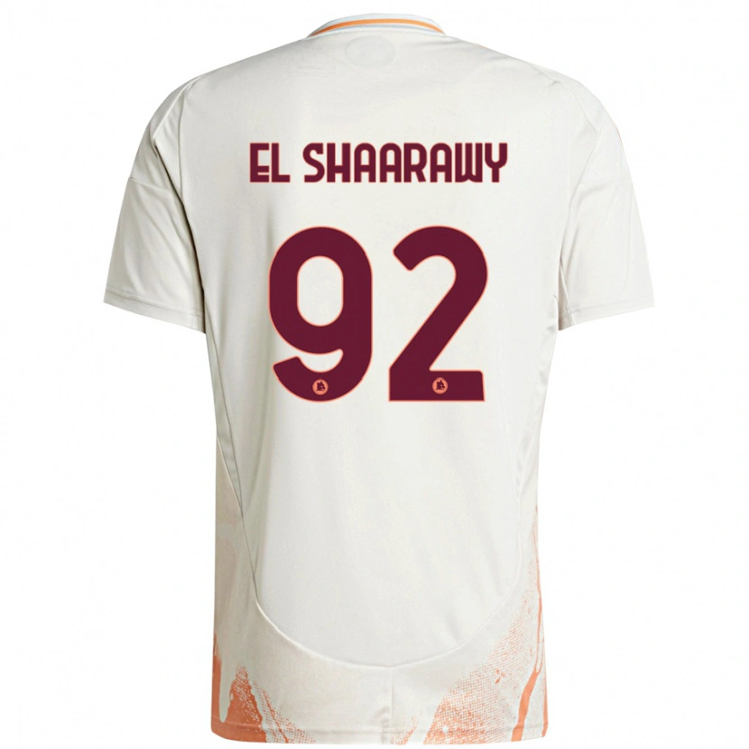 Danxen Hombre Camiseta Stephan El Shaarawy #92 Crema Blanco Naranja 2ª Equipación 2024/25 La Camisa México