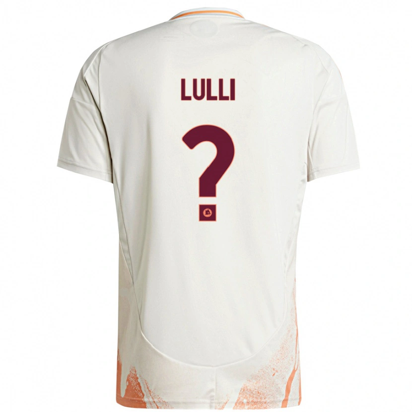 Danxen Hombre Camiseta Emanuele Lulli #0 Crema Blanco Naranja 2ª Equipación 2024/25 La Camisa México