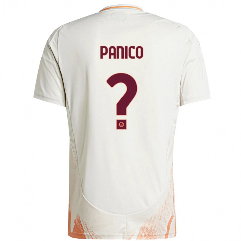 Danxen Hombre Camiseta Francesco Panico #0 Crema Blanco Naranja 2ª Equipación 2024/25 La Camisa México