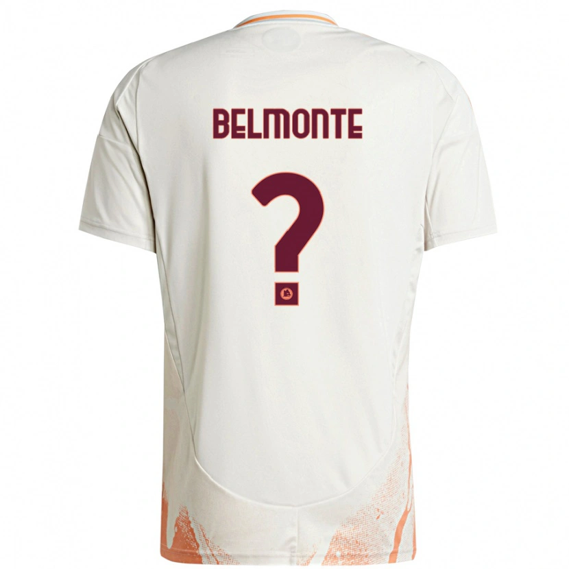 Danxen Hombre Camiseta Samuele Belmonte #0 Crema Blanco Naranja 2ª Equipación 2024/25 La Camisa México