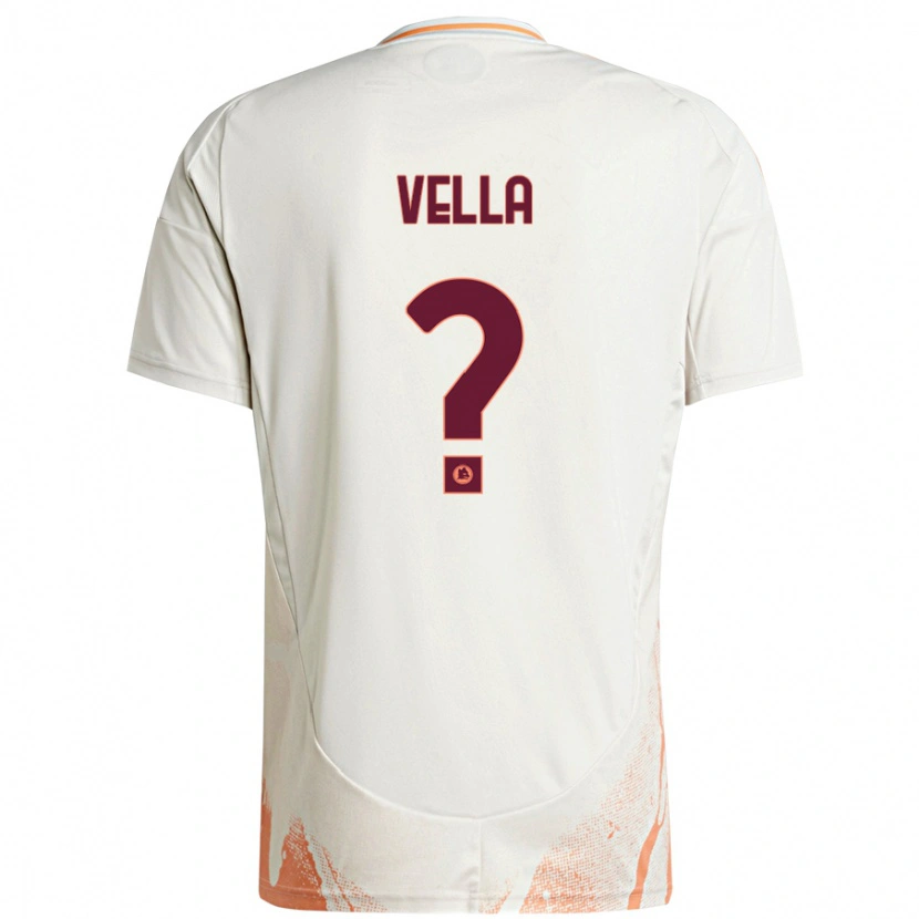 Danxen Hombre Camiseta Tancredi Vella #0 Crema Blanco Naranja 2ª Equipación 2024/25 La Camisa México