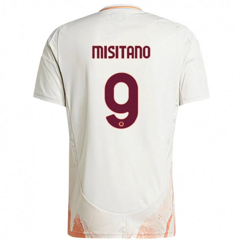 Danxen Hombre Camiseta Giulio Misitano #9 Crema Blanco Naranja 2ª Equipación 2024/25 La Camisa México