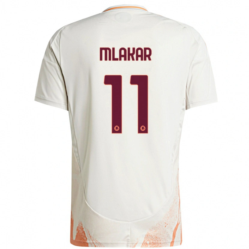 Danxen Hombre Camiseta Luka Mlakar #11 Crema Blanco Naranja 2ª Equipación 2024/25 La Camisa México