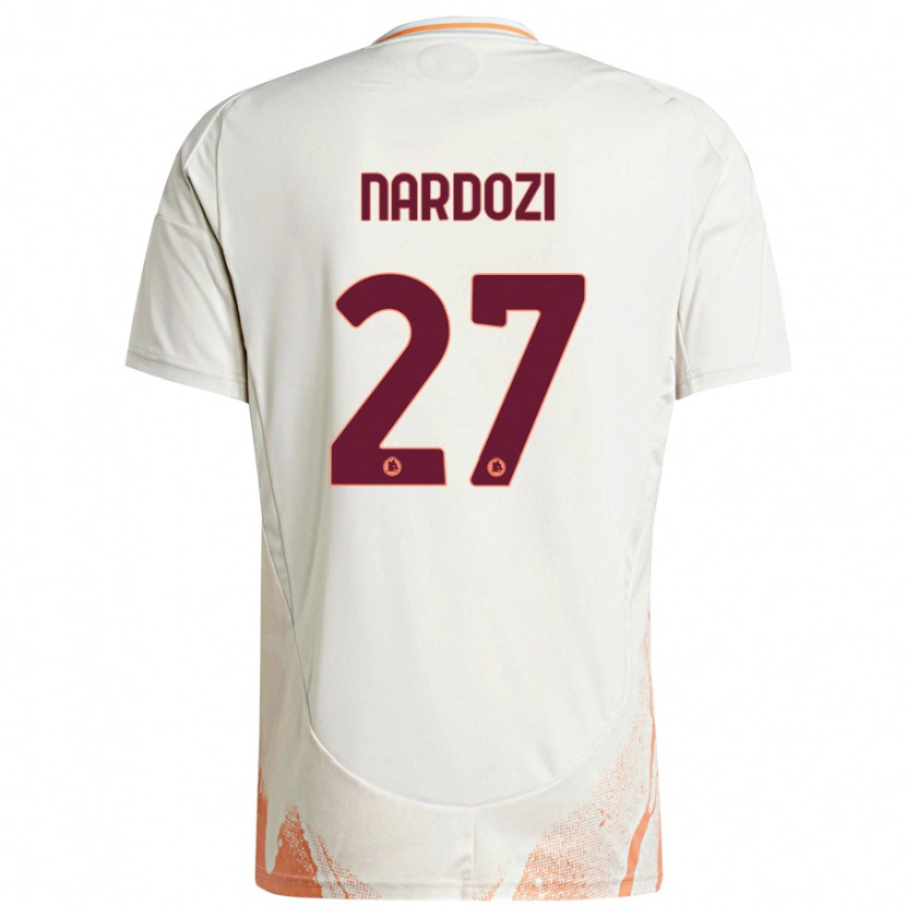 Danxen Hombre Camiseta Manuel Nardozi #27 Crema Blanco Naranja 2ª Equipación 2024/25 La Camisa México