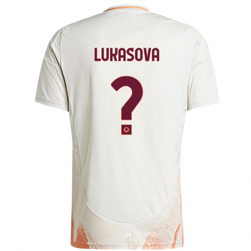 Danxen Hombre Camiseta Olivie Lukášová #0 Crema Blanco Naranja 2ª Equipación 2024/25 La Camisa México