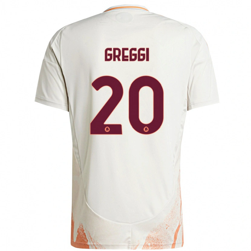 Danxen Hombre Camiseta Giada Greggi #20 Crema Blanco Naranja 2ª Equipación 2024/25 La Camisa México