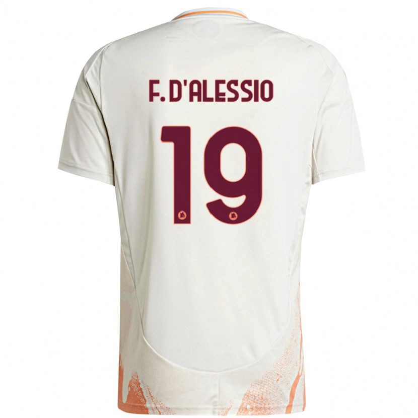 Danxen Hombre Camiseta Francesco D'alessio #19 Crema Blanco Naranja 2ª Equipación 2024/25 La Camisa México