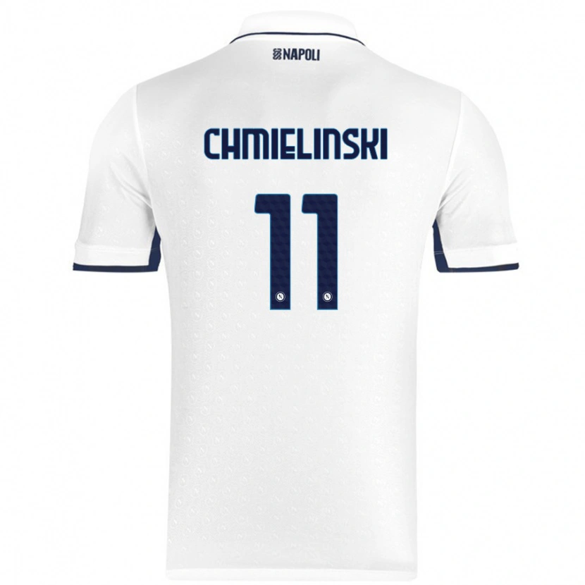 Danxen Hombre Camiseta Gina Chmielinski #11 Blanco Azul Real 2ª Equipación 2024/25 La Camisa México