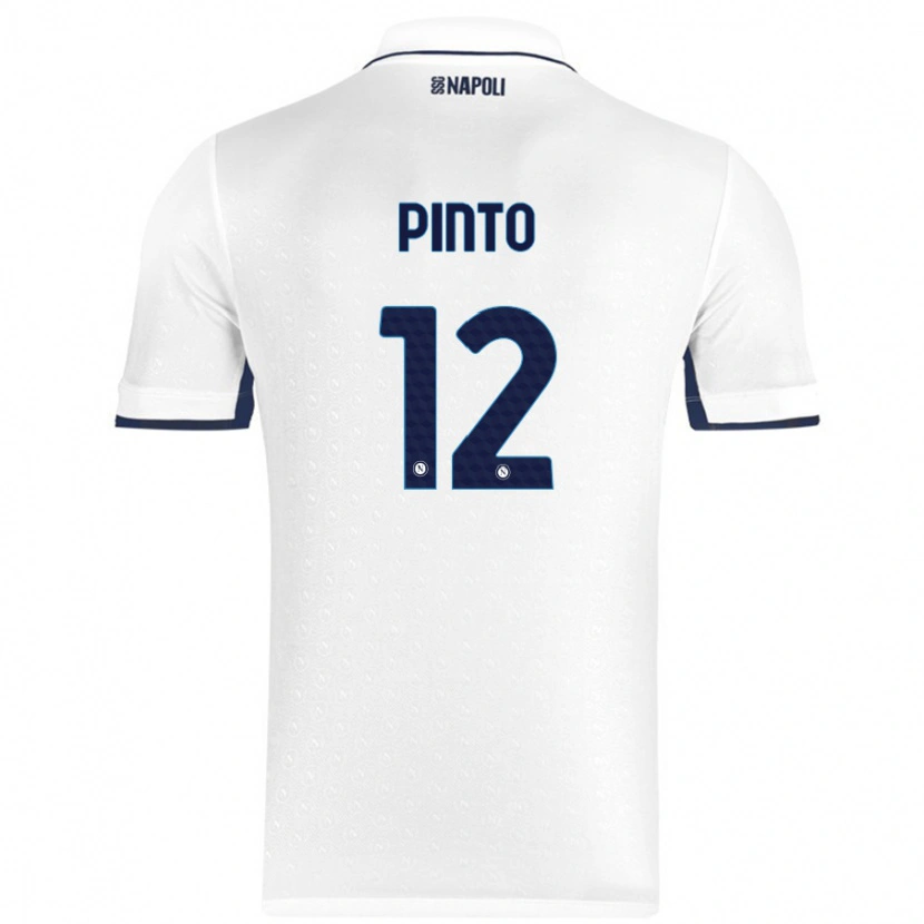 Danxen Hombre Camiseta Ciro Pinto #12 Blanco Azul Real 2ª Equipación 2024/25 La Camisa México