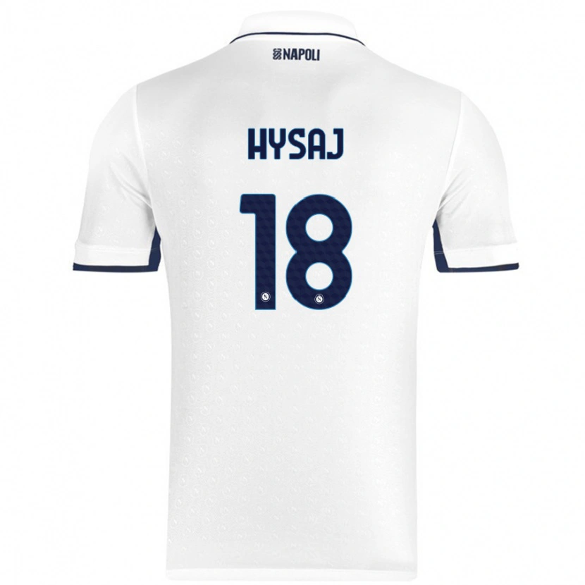 Danxen Hombre Camiseta Daniel Hysaj #18 Blanco Azul Real 2ª Equipación 2024/25 La Camisa México