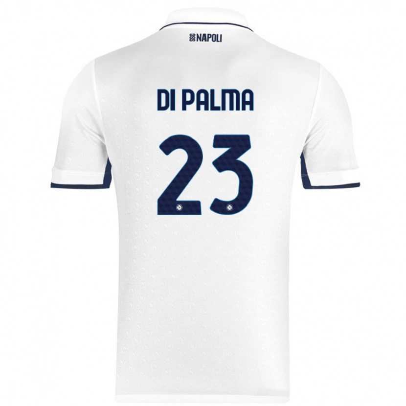 Danxen Hombre Camiseta Manuel Di Palma #23 Blanco Azul Real 2ª Equipación 2024/25 La Camisa México