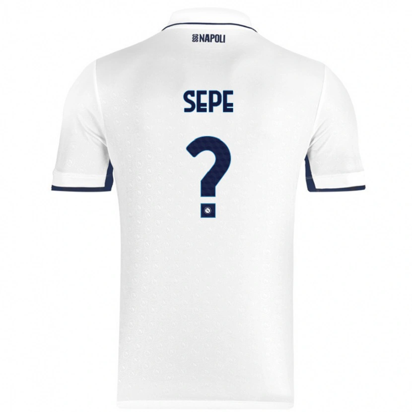 Danxen Hombre Camiseta Mauro Sepe #0 Blanco Azul Real 2ª Equipación 2024/25 La Camisa México