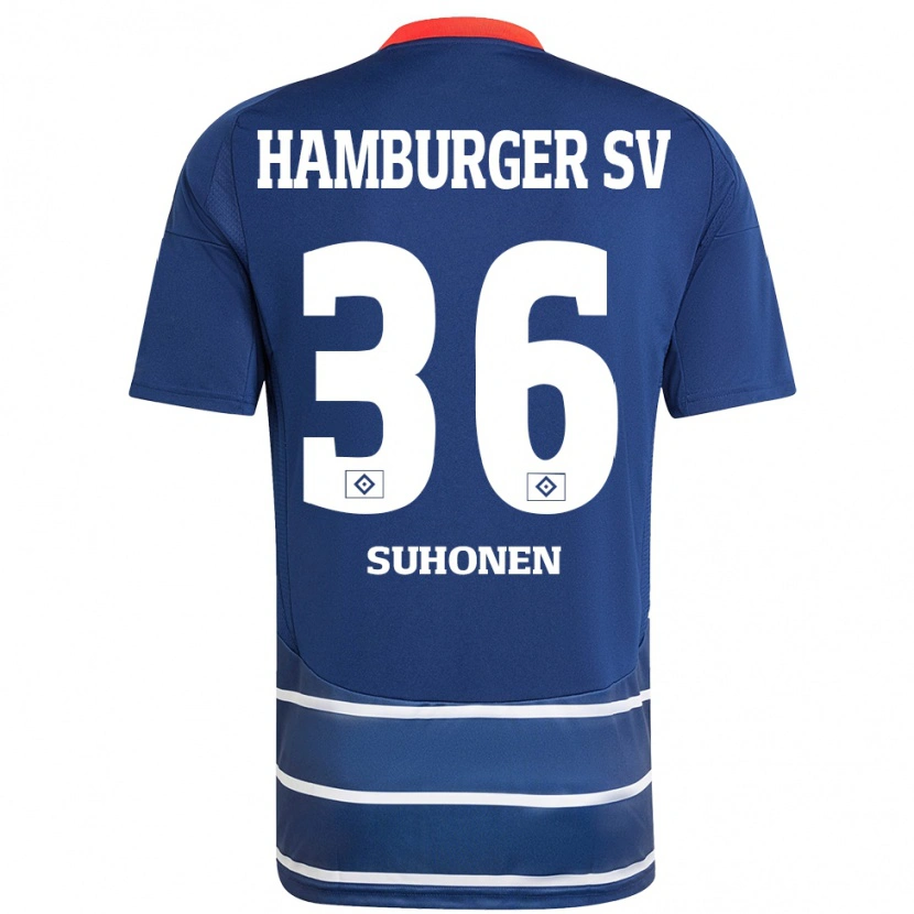 Danxen Hombre Camiseta Anssi Suhonen #36 Azul Oscuro 2ª Equipación 2024/25 La Camisa México