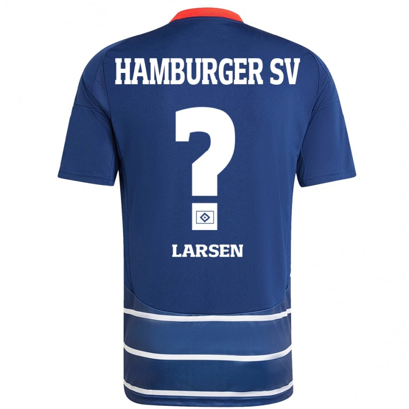 Danxen Hombre Camiseta Yannik Larsen #0 Azul Oscuro 2ª Equipación 2024/25 La Camisa México
