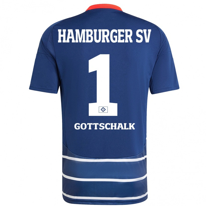 Danxen Hombre Camiseta Juri Gottschalk #1 Azul Oscuro 2ª Equipación 2024/25 La Camisa México