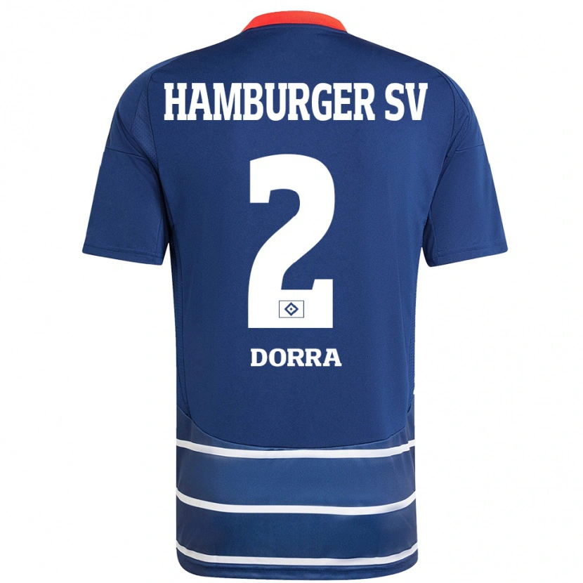 Danxen Hombre Camiseta Raphael Dorra #2 Azul Oscuro 2ª Equipación 2024/25 La Camisa México