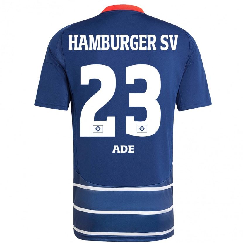 Danxen Hombre Camiseta Jeremy Ade #23 Azul Oscuro 2ª Equipación 2024/25 La Camisa México