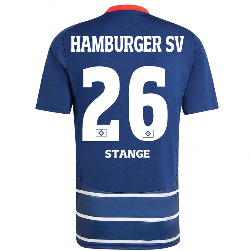 Danxen Hombre Camiseta Otto Stange #26 Azul Oscuro 2ª Equipación 2024/25 La Camisa México